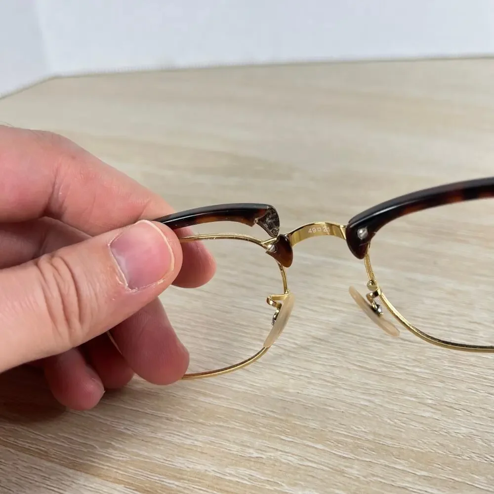 Ray-Ban RB5154 2372 Eyeglasses PARTS ONLY Tortoise Shell Frames 49-21-140